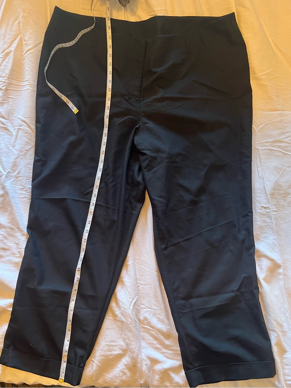 Lane Bryant Black Cuffed Trousers